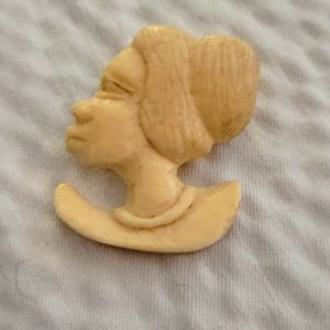 Ivory lapel pin